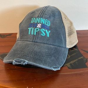 Tanned and Tipsy snap back ball cap